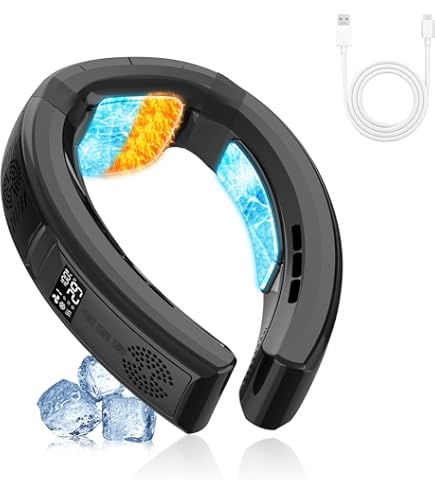 Amazon.co.jp: Azidxu ネッククーラー 首掛け扇風機 ネック